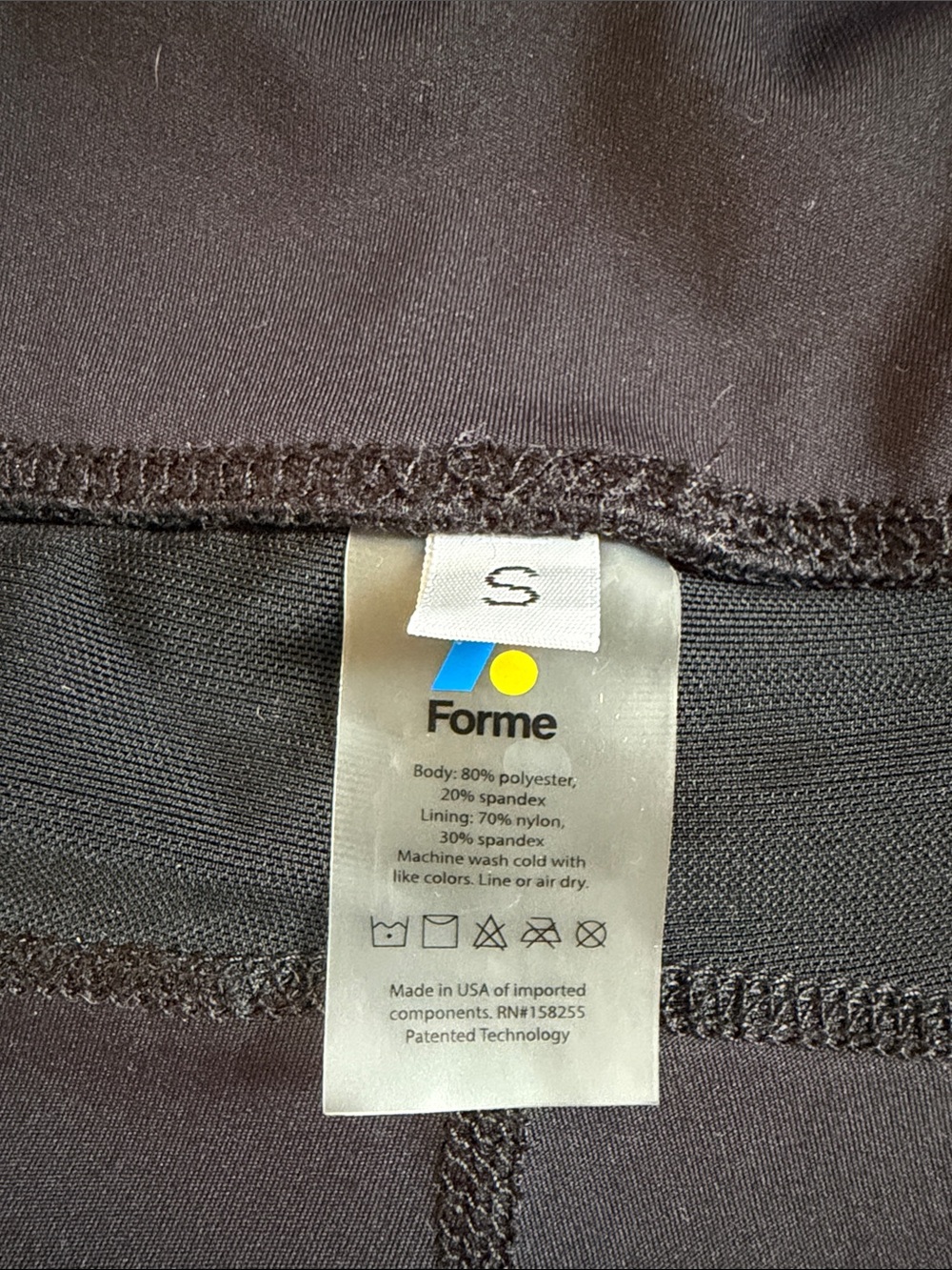 Forme Black Biker Shorts - Size S